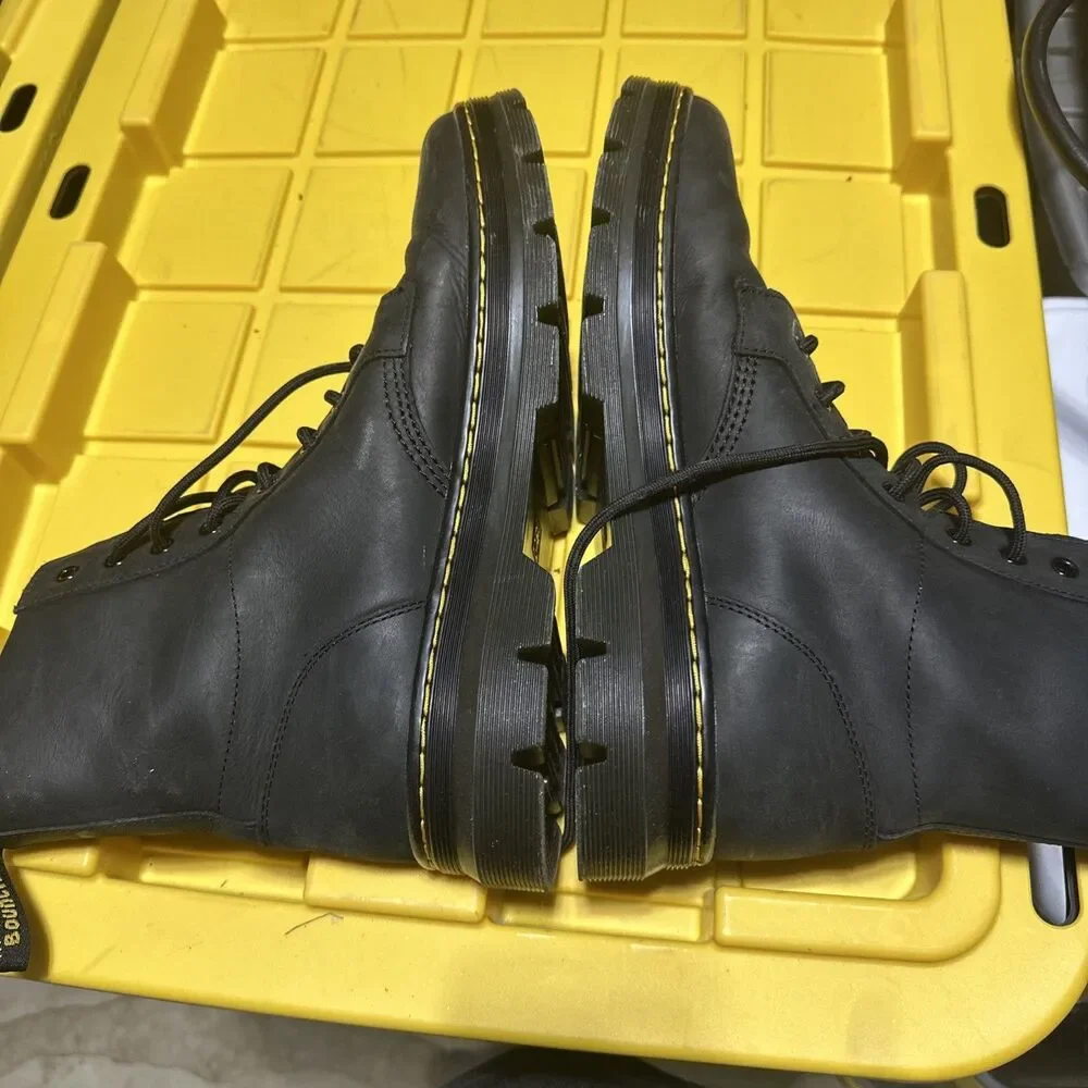Dr. Martens Black Combs Leather Wyoming Boots Men Size 13 M